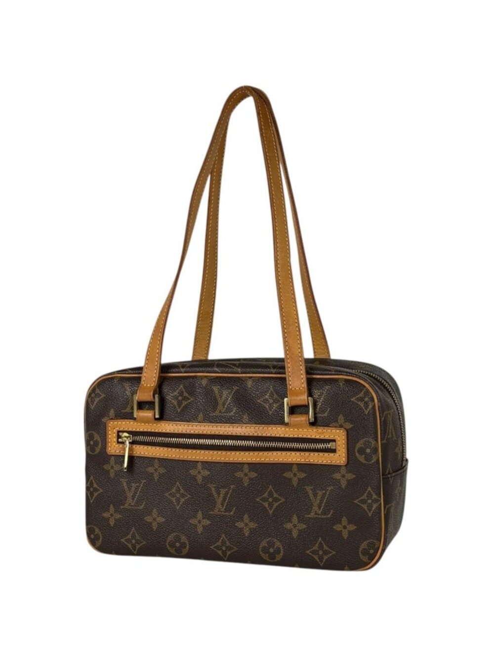 Louis Vuitton Cite MM Shoulder Bag Monogram Brown